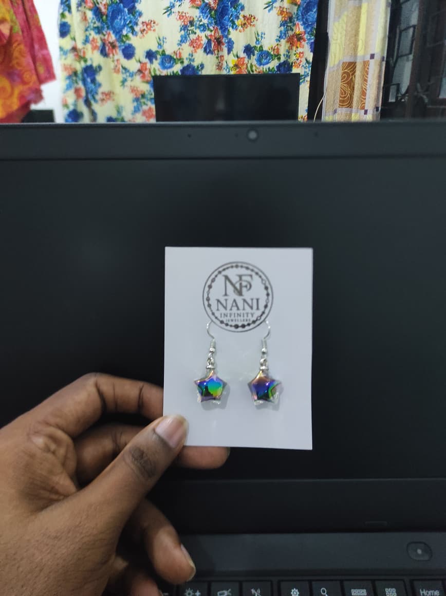 Aurora Star Drop Earrings